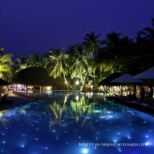 Luces de piscina de piso de estrella de fibra LED